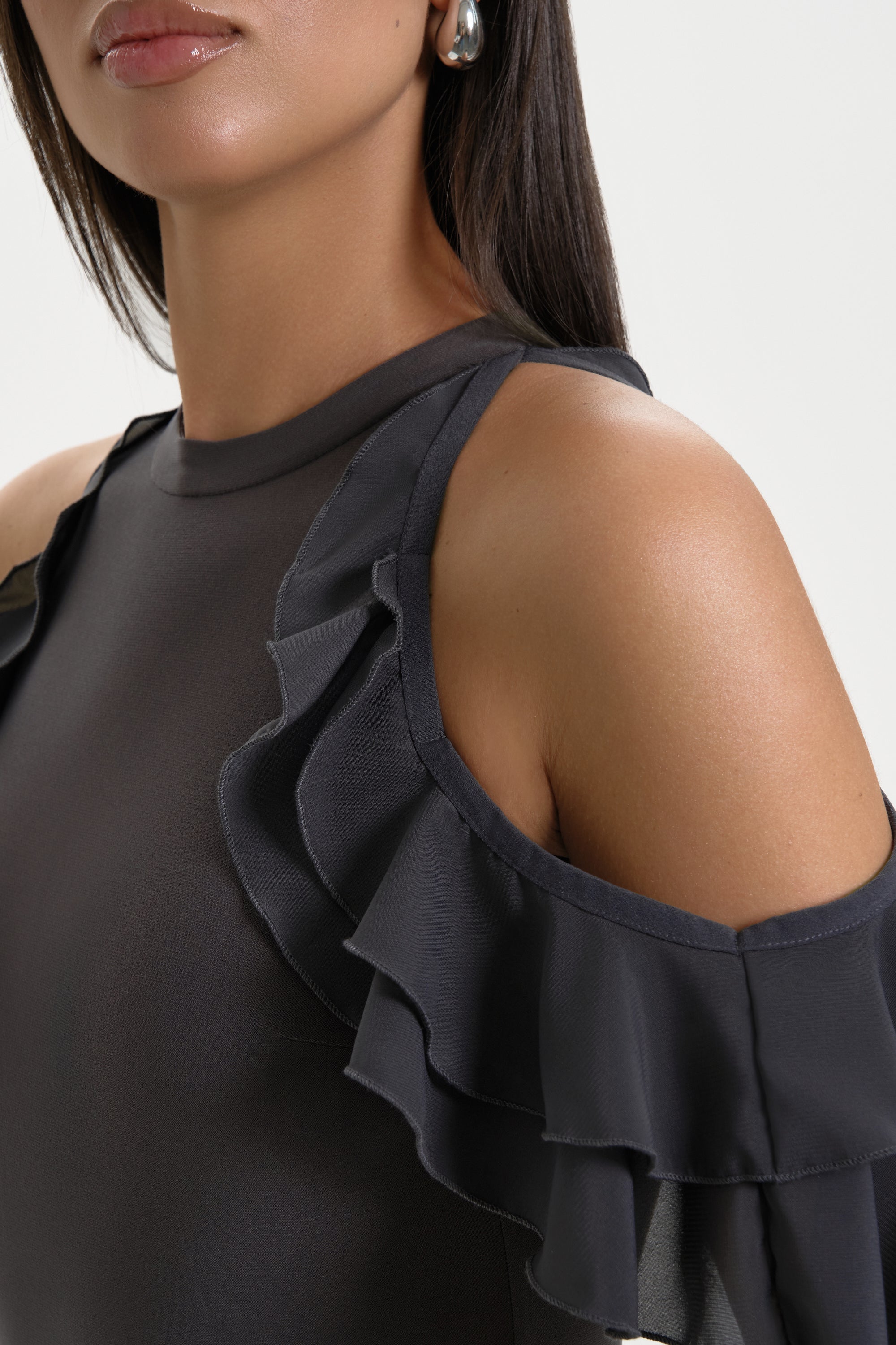 Боди «Polly» серое